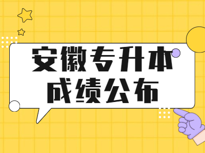合肥學院專升本專業課成績公布