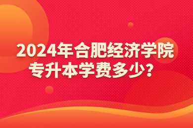 2024年合肥經(jīng)濟(jì)學(xué)院專升本學(xué)費(fèi)多少？